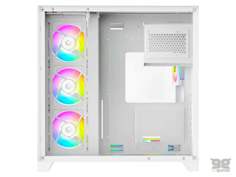 Rampage CASE MEGA V1 7x120mm ARGB 850W 80+ Bronze White