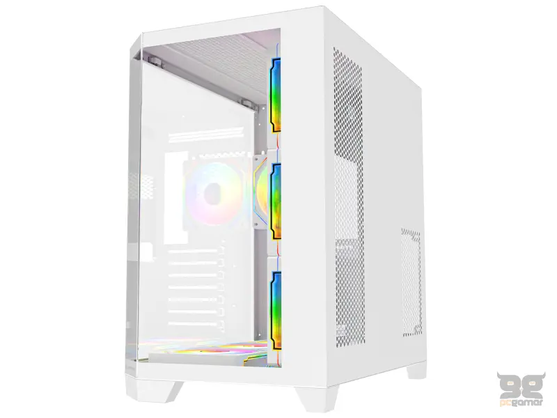 Rampage CASE MEGA V1 7x120mm ARGB 850W 80+ Bronze White