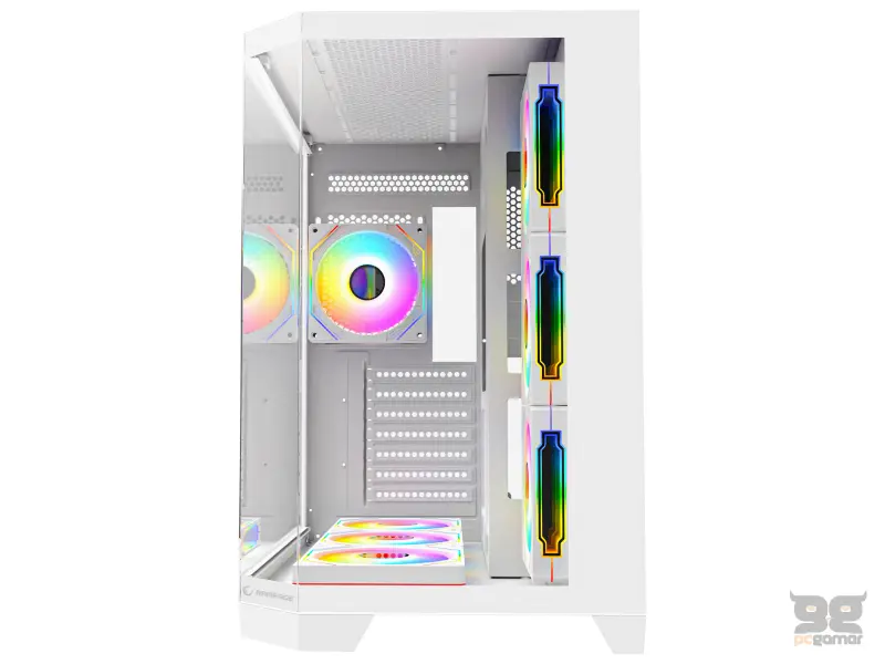 Rampage CASE MEGA V1 7x120mm ARGB 850W 80+ Bronze White