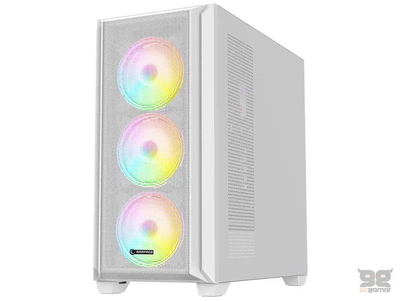 Rampage CASE ELYSIAN MESH 4x120mm ARGB 850W 80+ Bronze White