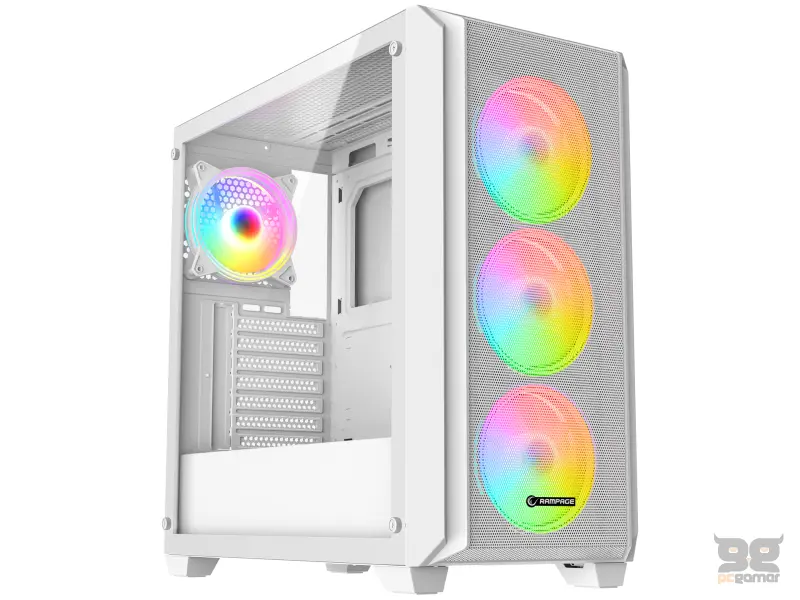 Rampage CASE ELYSIAN MESH 4x120mm ARGB 850W 80+ Bronze White