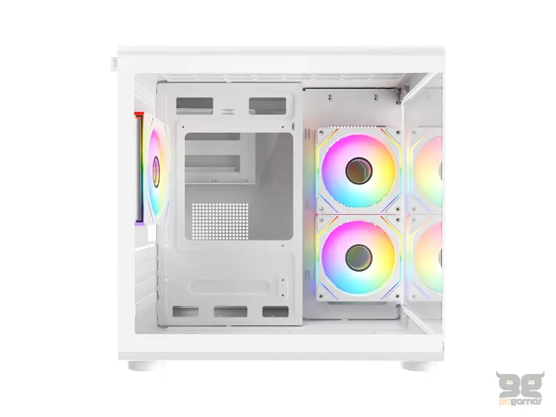 Rampage CASE MINID V1 3x120mm ARGB 750W 80+ Bronze White