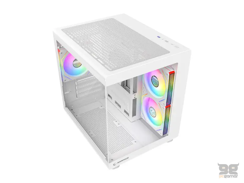 Rampage CASE MINID V1 3x120mm ARGB 750W 80+ Bronze White