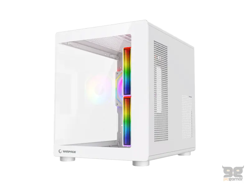 Rampage CASE MINID V1 3x120mm ARGB 750W 80+ Bronze White