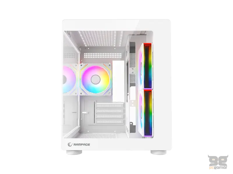 Rampage CASE MINID V1 3x120mm ARGB 750W 80+ Bronze White