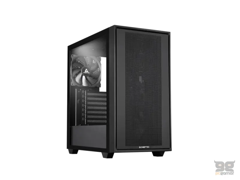 Chieftec E-ATX Gaming case, T Glass, 4x PWM fan, w/USB Type C, support Back-Connect MB