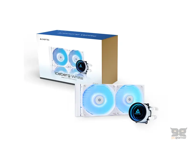 Chieftec CPU Cooler Iceberg White 240 ARGB (1851, 1700, 1200, AM5, AM4)