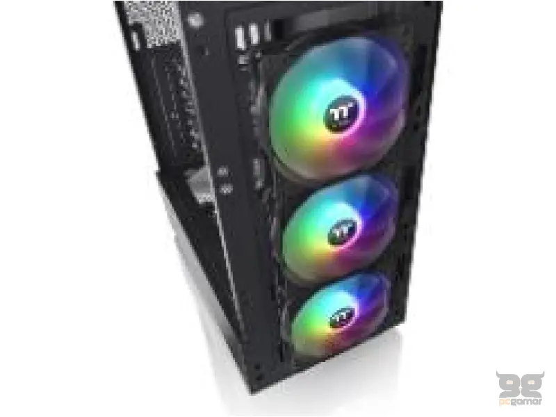 THERMALTAKE S200 TG ARGB Mid Tower Chassis, Mesh, 3x hydraulic bearing 120mm ARGB, USB 3.0 x 2