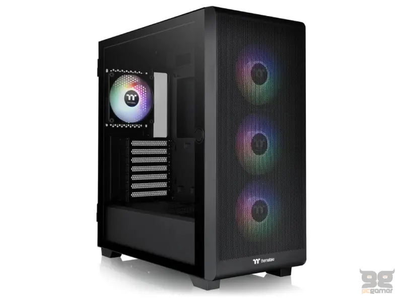 THERMALTAKE S250 TG ARGB Mid Tower Chassis, Mesh, 4x CT120 120mm ARGB Fans, USB 3.0 x 2