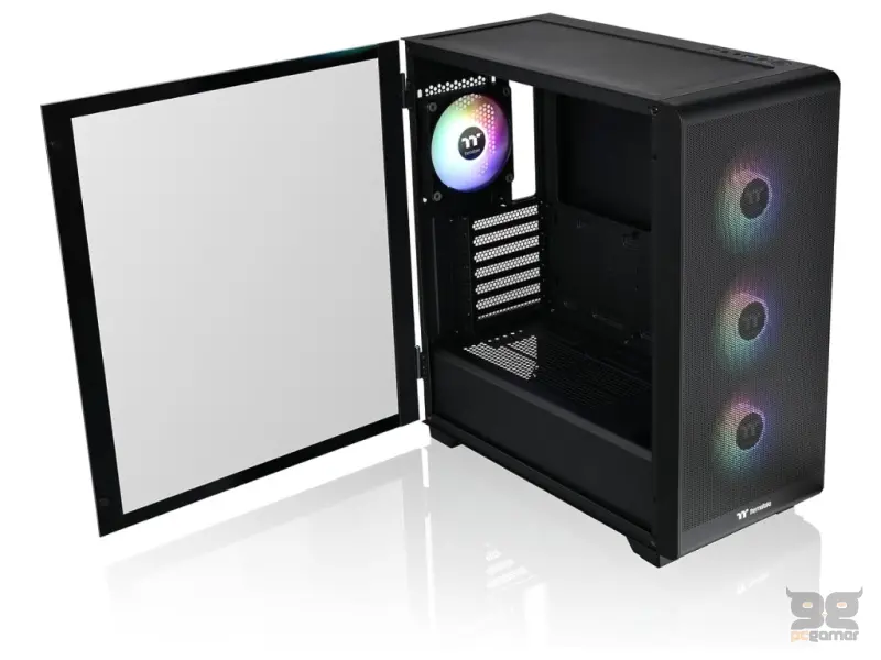 THERMALTAKE S250 TG ARGB Mid Tower Chassis, Mesh, 4x CT120 120mm ARGB Fans, USB 3.0 x 2