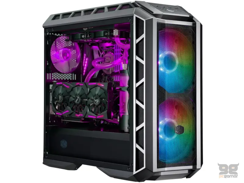 COOLER MASTER MasterCase H500P Mesh ARGB Gaming modularno kućište (MCM-H500P-MGNN-S11) sivo 