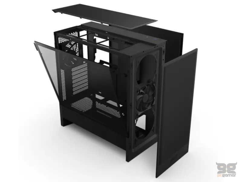 NZXT H5 Flow Gaming kućište crno (CC-H52FB-01) 