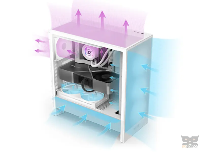 NZXT H5 Flow RGB Gaming kućište crno (CC-H52FB-R1) 