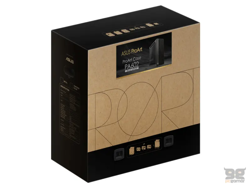 ASUS PROART PA602 WOOD TG PWM BLACK kućište crno 