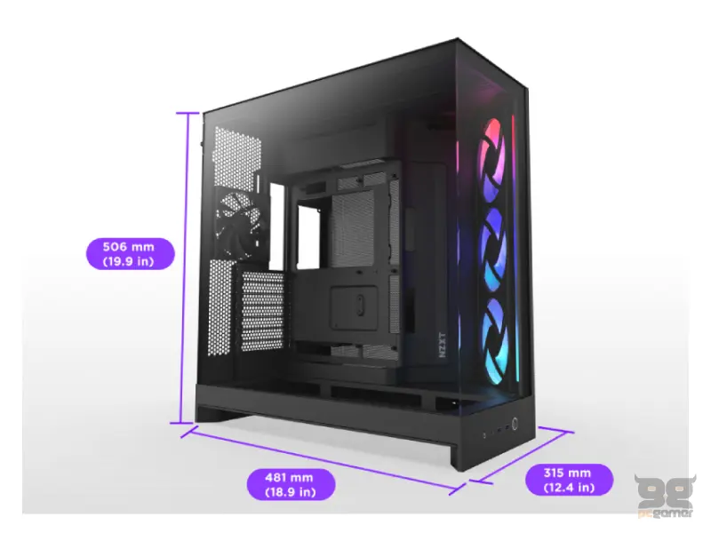 NZXT H9 Flow RGB Gaming kućište crno (CM-H92FB-R1) 