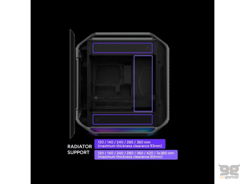 COOLER MASTER COSMOS Alpha Silver Gaming kućište (C700-KGNN-S00) sivo 