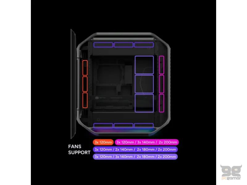 COOLER MASTER COSMOS Alpha Silver Gaming kućište (C700-KGNN-S00) sivo 