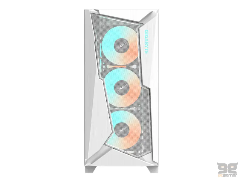 GIGABYTE C301 Glass V2 White ATX Case, 4*ARGB, 2*2.5"/2*3.5", USB 3.1 Type-C,USB 3.0 x2,Audio in&out