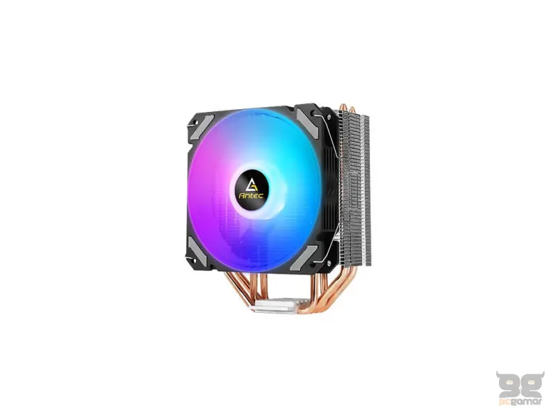 ANTEC A400i Neon Lighting CPU Air Cooler, 120mm Fan, 800-1800 RPM, INTEL/AMD, 150W TDP
