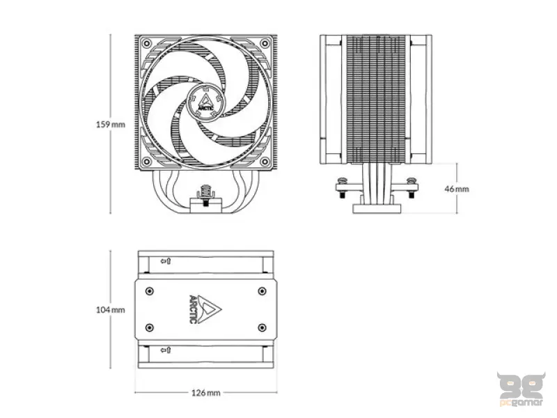 Arctic Freezer 36 (Black)