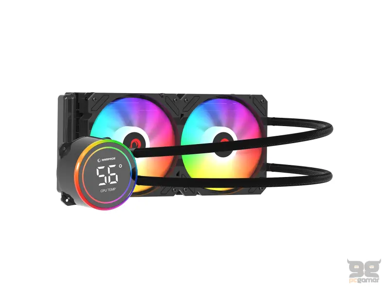 Rampage CPU Cooler HELIOS C15 ARGB 240 (1700, 1200, AM5, AM4)