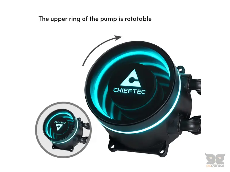 Chieftec CPU Cooler Iceberg 360 CLC-360-RGB (1851, 1700, 1200, AM5, AM4)