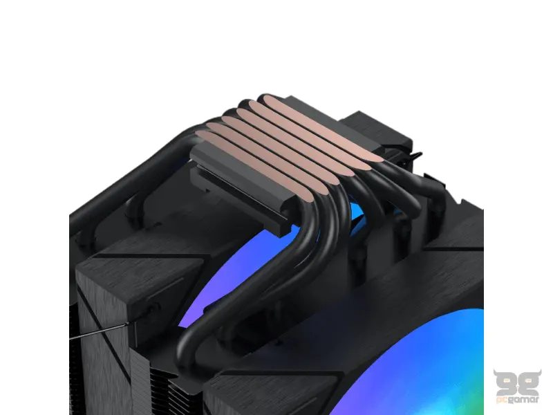 Xigmatek CPU Cooler EN45844 AK6 Dual Fan Digital Display (1851, AM5) Black