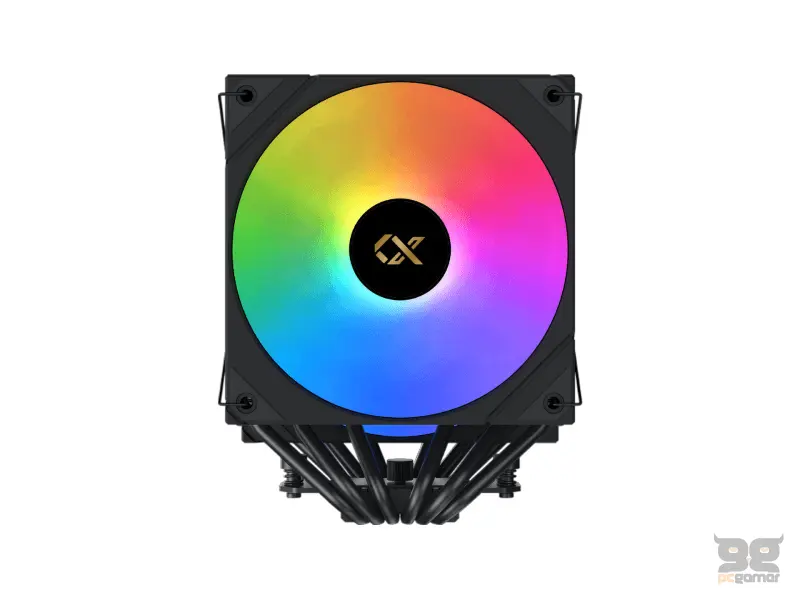 Xigmatek CPU Cooler EN45844 AK6 Dual Fan Digital Display (1851, AM5) Black