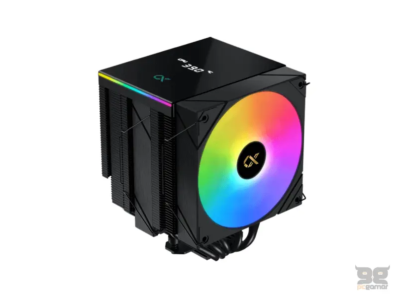 Xigmatek CPU Cooler EN45844 AK6 Dual Fan Digital Display (1851, AM5) Black