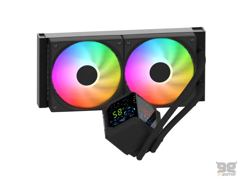 Rampage CPU Cooler HELIOS D24 Digital 120mm ARGB (1700, AM5)