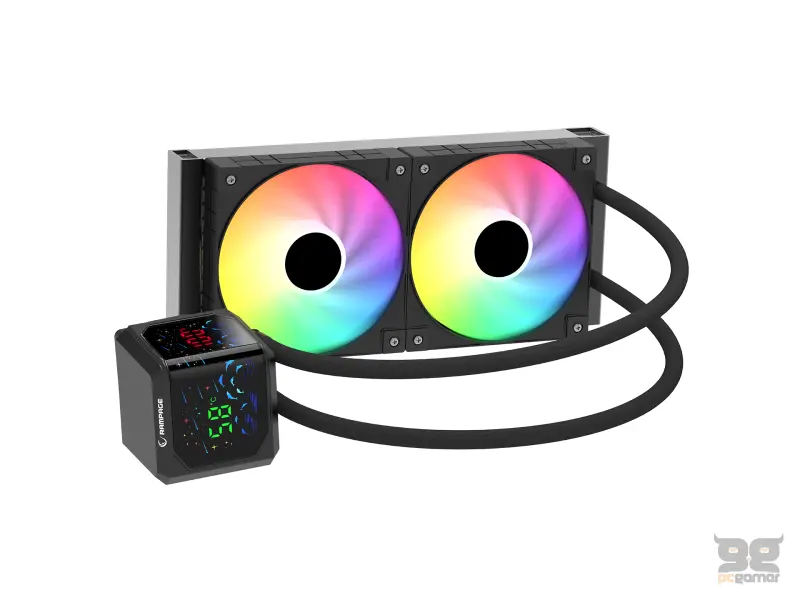 Rampage CPU Cooler HELIOS D24 Digital 120mm ARGB (1700, AM5)