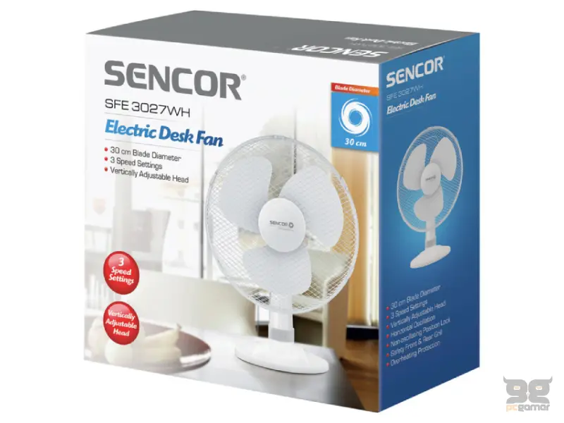 SENCOR SFE 3027WH-EUE3 Stoni ventilator bijeli 