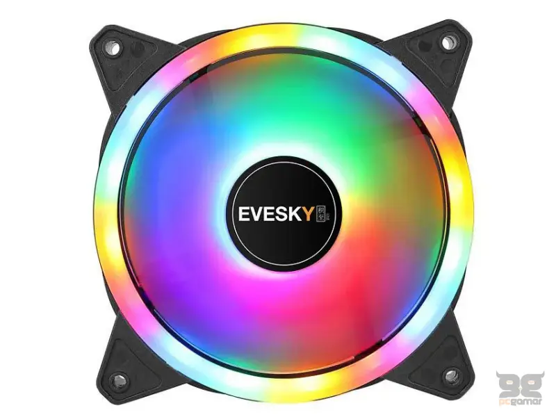 EVESKY Camo 120mm x 120mm x 25mm RGB spoljašnji i unutrašnji ventilator 