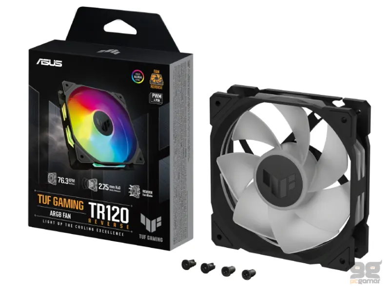 ASUS TUF GAMING TR120 ARGB REVERSE BLACK ventilator 