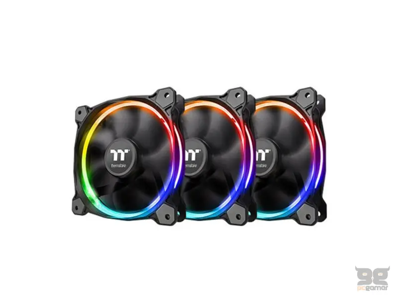 THERMALTAKE Riing 12 LED RGB Radiator Fan Sync Edition (3-Fan Pack), 120mm, 800-1500 rpm