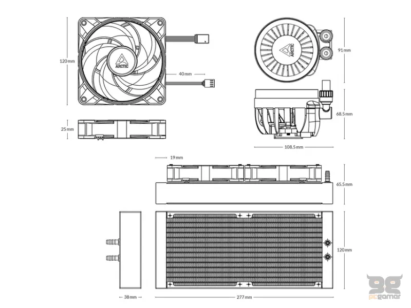 ARCTIC Liquid Freezer III 240 A-RGB White vodeno hlađenje (ACFRE00150A) 