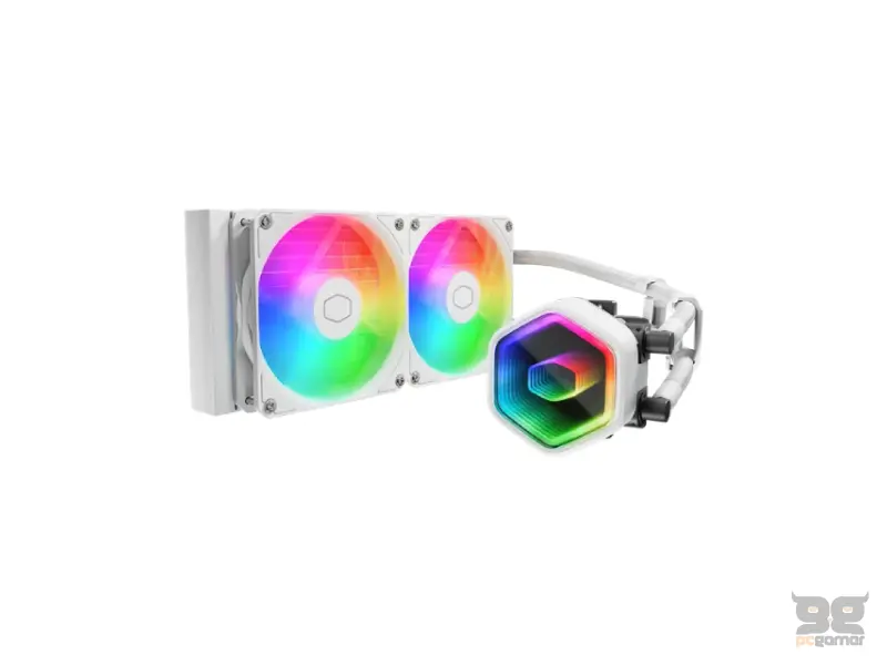 COOLER MASTER MasterLiquid 240 Core II ARGB vodeno hlađenje belo (MLW-D24M-A18PA-RW) 