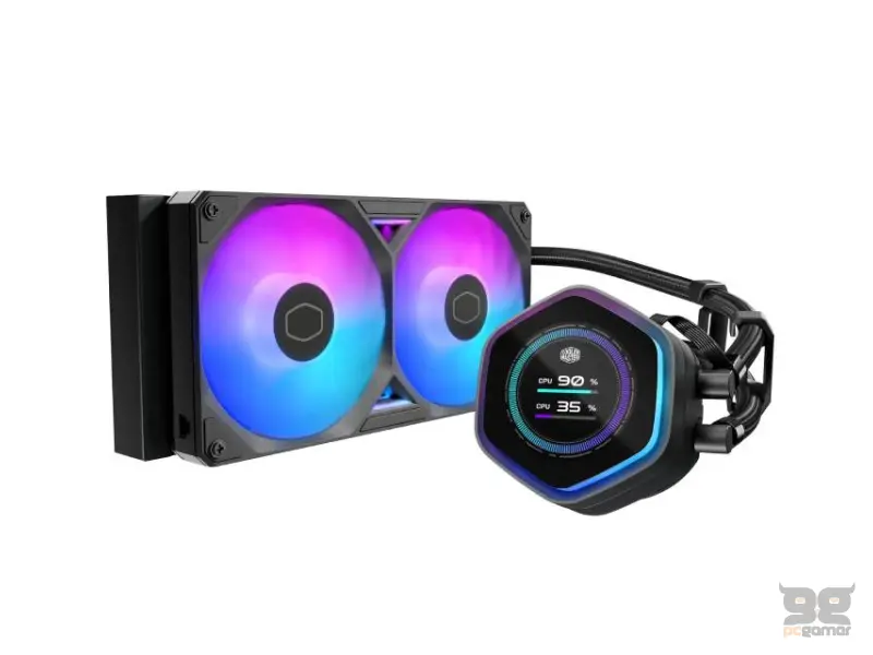 COOLER MASTER MasterLiquid ML 240 Atmos II LCD ARGB vodeno hlađenje crno (MLX-D24M-A25SZ-L1) 