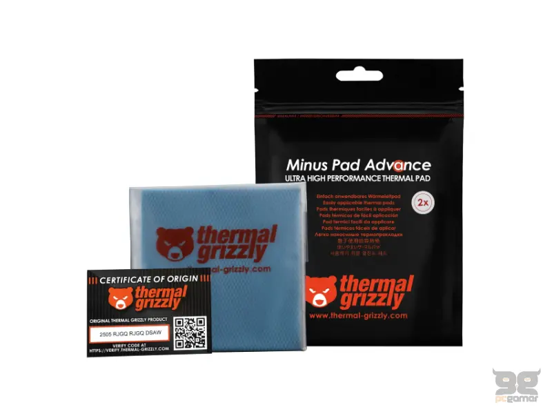 THERMAL GRIZZLY TG Minus Pad Advance - 100x100x0.5mm termal pad (2pcs) (TG-MP-A-100-100-05-2) 