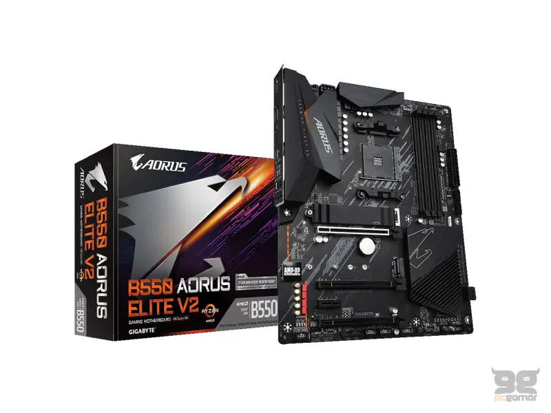 GIGABYTE AMD MB B550 AORUS ELITE V2,4*DDR4 4733MHz,2*NVMe PCIe 4.0/3.0,DP/HDMI,USB 3.2, AM4