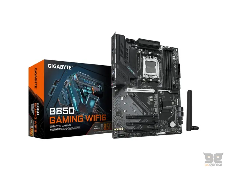 GIGABYTE AMD Ryzen MB B850 GAMING WF6, 4*DDR5 8200MT/s, 1*PCIe 5.0/3*M.2, HDMI/DP, AM5,WIFI6,GbE LAN