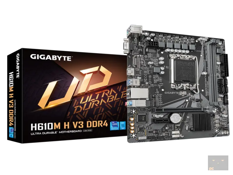 GIGABYTE INTEL MB H610M H V3 DDR4, 2*DDR4 3200MHz, M.2, USB 3.2, HDMI/VGA, GbE LAN, LGA 1700