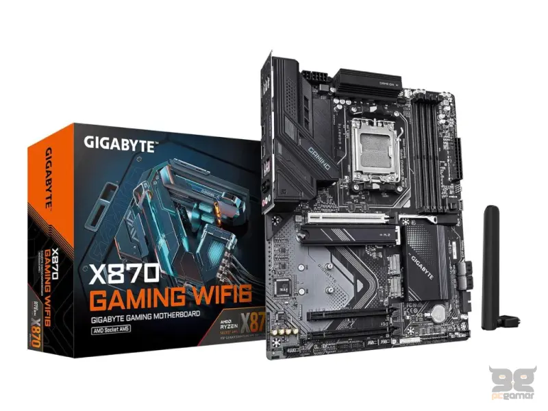 GIGABYTE AMD Ryzen MB X870 GAMING WIFI6,4*DDR5 8200MT/s, 1*PCIe 5.0/3*M.2,USB4,HDMI,AM5,WIFI6,2.5GbE