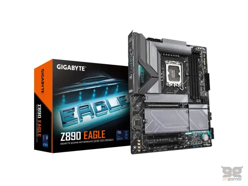 GIGABYTE INTEL MB Z890 EAGLE, 4*DDR5 8800MT/s, PCIe 5.0, 4*M.2, DP, USB4 Type-C DP, 2.5GbE, LGA 1851