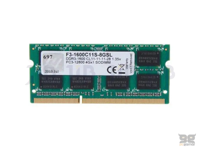 GSkill RAM 8GB DDR3 1600MHz SODIMM