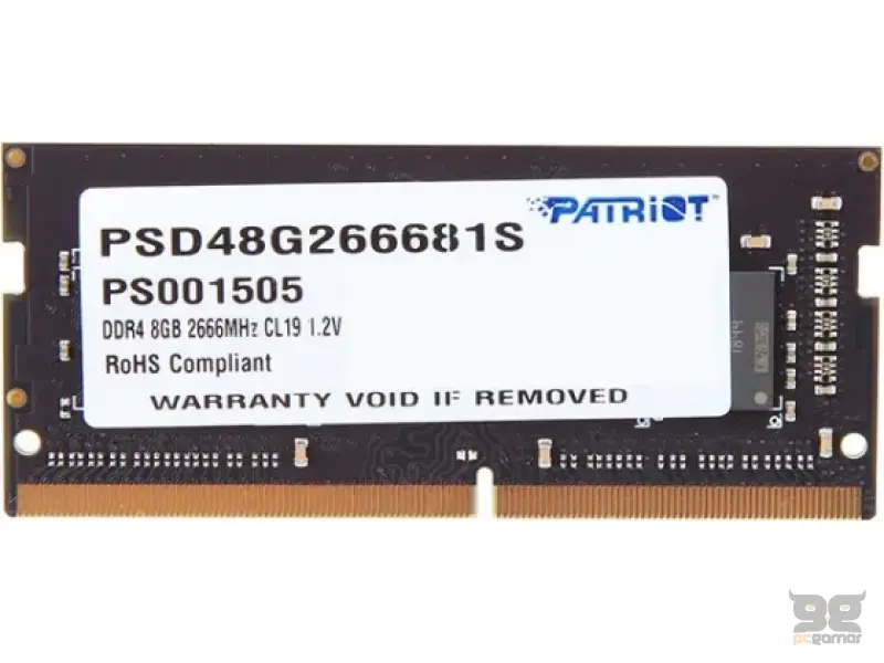 Patriot RAM 8GB 2666MHz DDR4 C15 SODIMM
