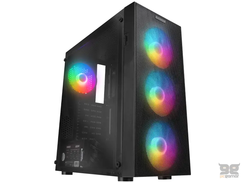 Everest CASE FACED V5 Mesh 4x120 RGB, 600W