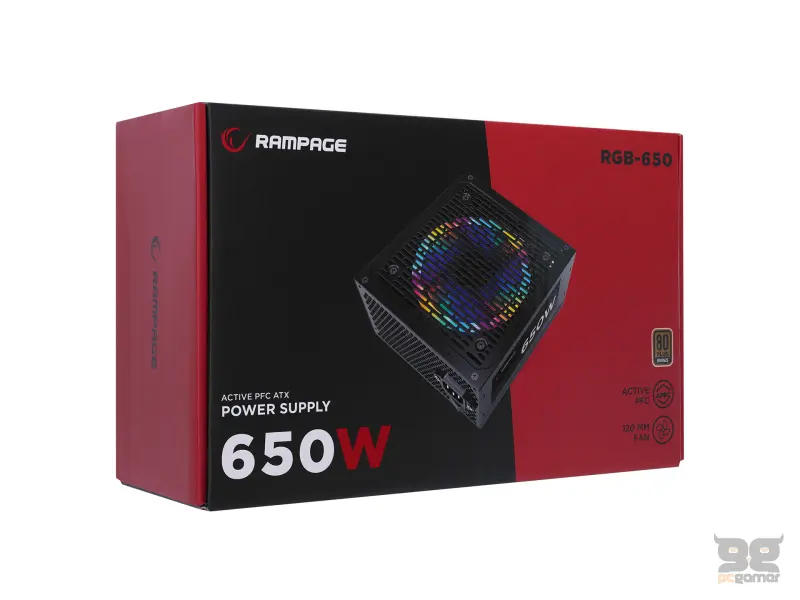 Rampage Napajanje RGB-650 650W 80+ Bronze RGB