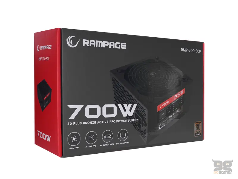 Rampage Napajanje RMP-700-80P 700W 80+ Bronze