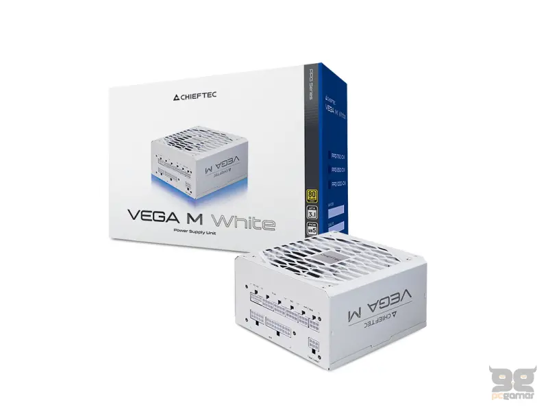 Chieftec Napajanje PPG-1000-CW VEGA M White 1000W Full Modular 80+ Gold GEN5